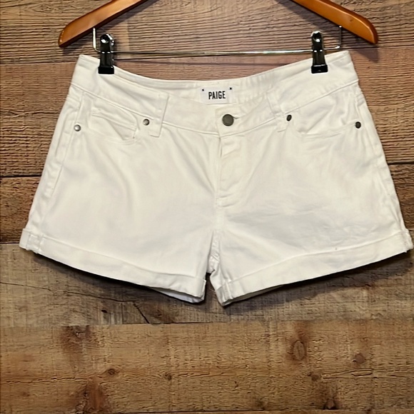 PAIGE Pants - Paige White Denim Shorts Size 27